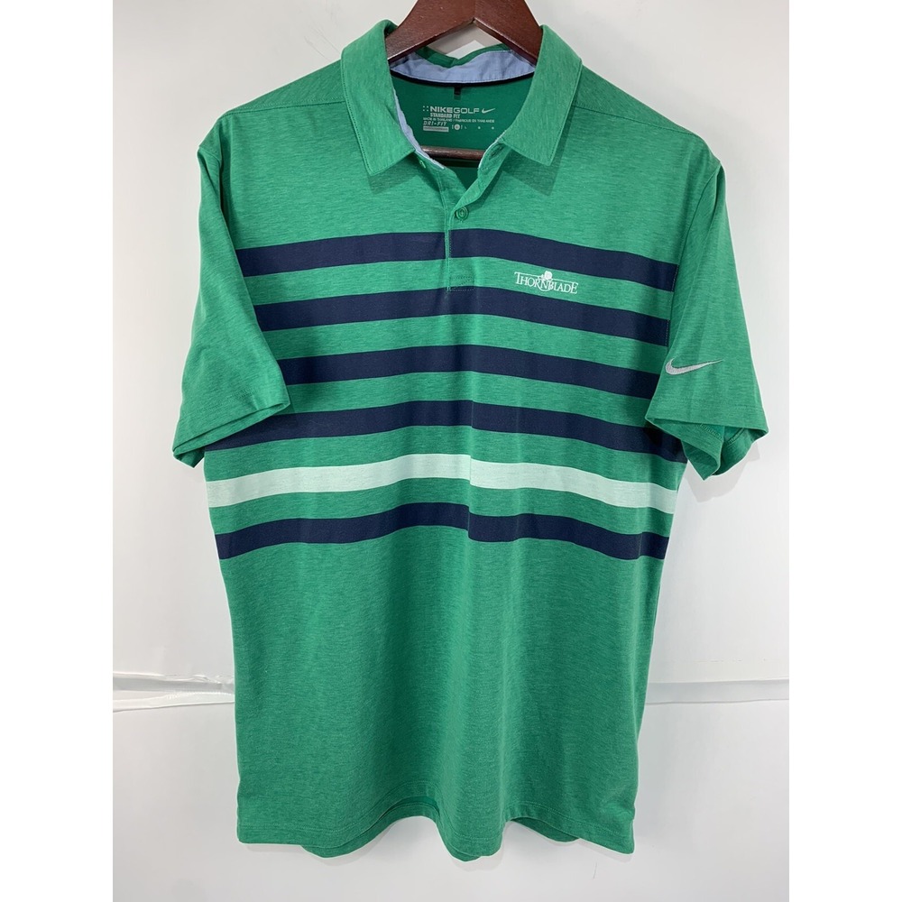Nike Golf Mens Large Standard Fit‎ Thorn Blade Short Sleeve Collared Polo Shirt